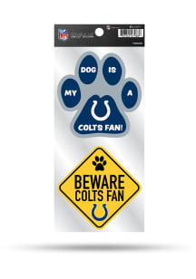 Indianapolis Colts 2pc Pet Themed Auto Decal - Blue