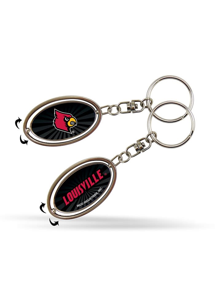 Louisville Cardinals Chrome Key Chain