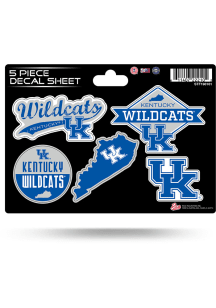 Kentucky Wildcats 5pc Auto Decal - Blue