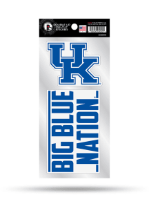 Kentucky Wildcats Double Up Auto Decal - Blue