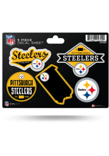 Pittsburgh Steelers 5pk Auto Decal - Yellow