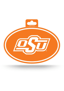 Oklahoma State Cowboys Euro Auto Decal - Orange