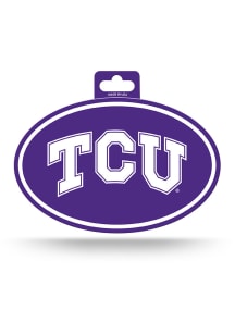 TCU Horned Frogs Euro Auto Decal - Purple