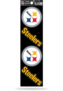 Pittsburgh Steelers Quad Auto Decal - Yellow