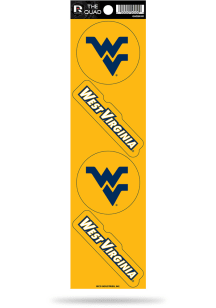 West Virginia Mountaineers Quad Auto Decal - Navy Blue