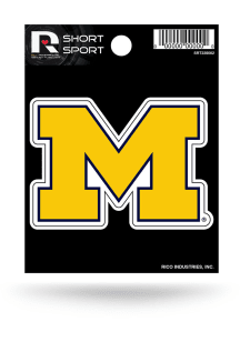 Michigan Wolverines Sports Auto Decal - Navy Blue