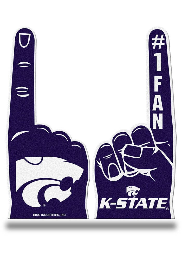 K-State Wildcats Team Color Foam Finger