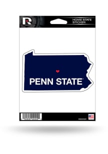 Penn State Nittany Lions State Shape Auto Decal - Blue