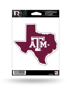 Texas A&amp;M Aggies State Shape Auto Decal - Maroon