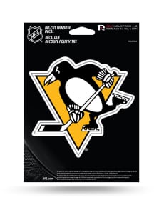 Pittsburgh Penguins 5x7 Auto Decal - Yellow