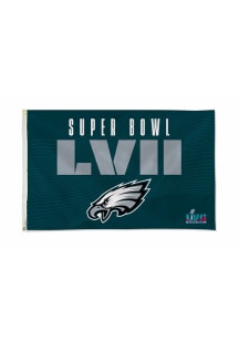 Philadelphia Eagles 2022 SB Bound 3x5 Green Silk Screen Grommet Flag