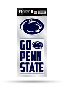 Penn State Nittany Lions Double Up Auto Decal - Blue