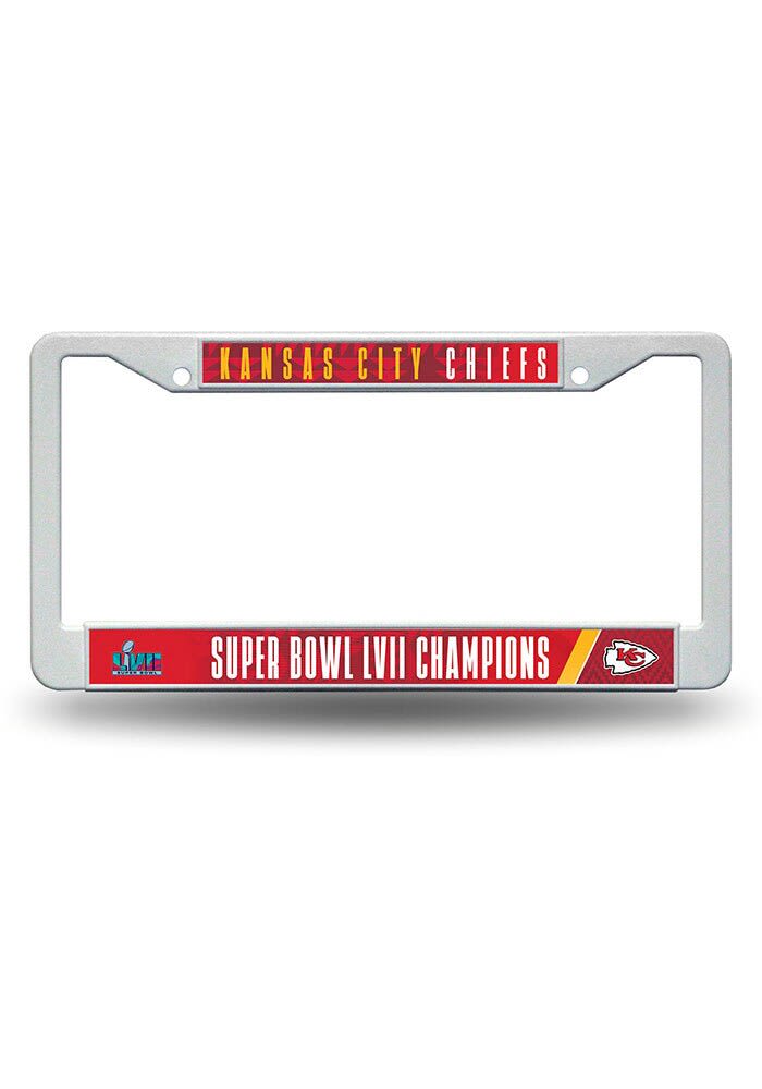 Kansas City Chiefs License Frame KC Chiefs 2022 SB Champs Chrome