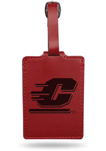 Central Michigan Chippewas Maroon Laser Engraved Luggage Tag