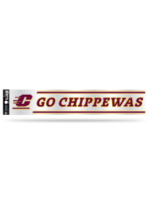 Central Michigan Chippewas 3x17 Tailgate Auto Decal - Maroon