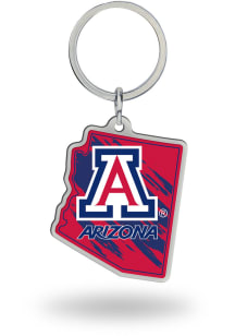 Arizona Wildcats State Shape Keychain