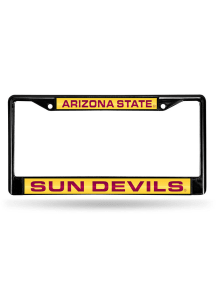 Arizona State Sun Devils Black Chrome License Frame