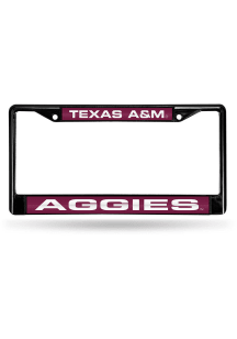 Texas A&amp;M Aggies Black Chrome License Frame