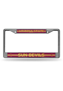 Arizona State Sun Devils Bling Chrome License Frame