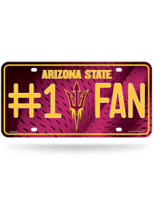 Arizona State Sun Devils #1 Fan Car Accessory License Plate