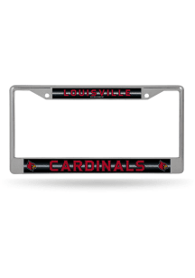 Louisville Cardinals Bling Chrome License Frame