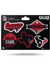 Houston Texans 5 Pack Auto Decal - Navy Blue