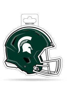Michigan State Spartans Die Cut Helmet Auto Decal - Green