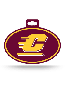 Central Michigan Chippewas Euro Auto Decal - Maroon