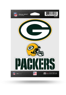 Green Bay Packers Triple Spirit Auto Decal - Green