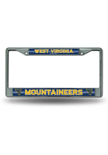 West Virginia Mountaineers Bling Chrome License Frame