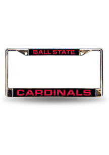 Ball State Cardinals Chrome License Frame