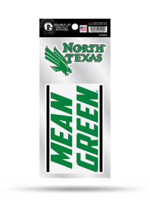 North Texas Mean Green Double Up Auto Decal - Green