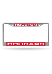 Houston Cougars Chrome License Frame