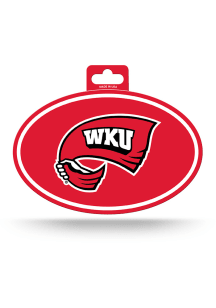 Western Kentucky Hilltoppers Full Color Oval Auto Decal - Red