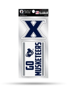 Xavier Musketeers Double Up Auto Decal - Brown