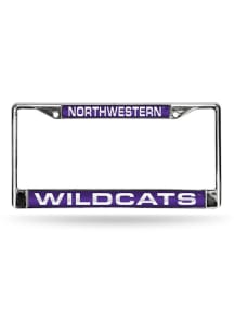 Northwestern Wildcats Chrome License Frame