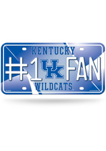 Kentucky Wildcats #1 Fan Metal Car Accessory License Plate