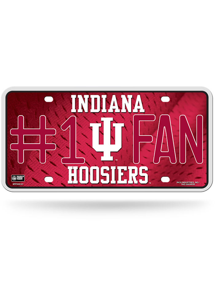 Indiana Hoosiers License Plate- Indiana #1 Fan Metal License Tag