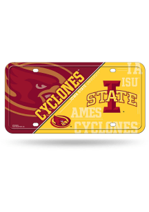Iowa State Cyclones Metal Car Accessory License Plate