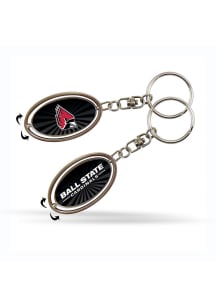 Ball State Cardinals Spinner Keychain