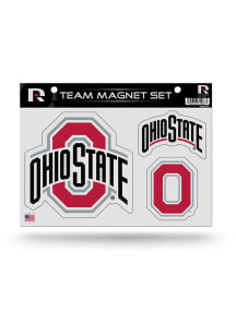 Ohio State Buckeyes Red 3pc Magnet
