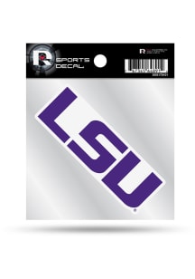LSU Tigers 4x4 Logo Auto Decal - Purple