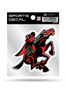 Texas Tech Red Raiders 4x4 Mascot Auto Decal - Red