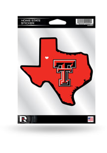 Texas Tech Red Raiders Home state Auto Decal - Red