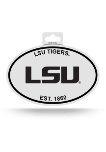 LSU Tigers Oval Auto Decal - Purple