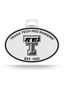Texas Tech Red Raiders Oval Auto Decal - Red