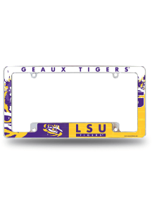 LSU Tigers All Over License Frame