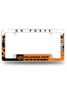 Oklahoma State Cowboys All Over Chrome License Frame