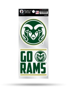 Colorado State Rams Double Up Auto Decal - Green