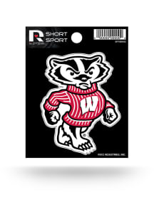 Wisconsin Badgers Sport Auto Decal - Red
